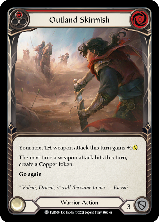 Outland Skirmish (Red) [EVR066] (Everfest)  1st Edition Normal | L.A. Mood Comics and Games