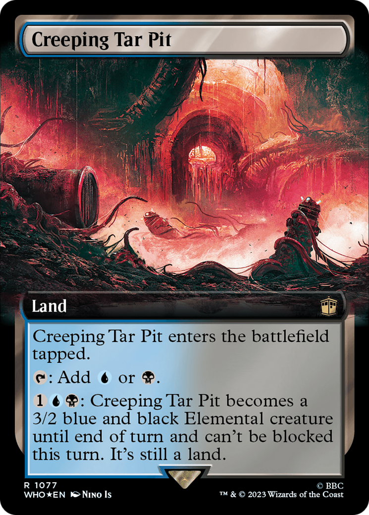 Creeping Tar Pit (Extended Art) (Surge Foil) [Doctor Who] | L.A. Mood Comics and Games
