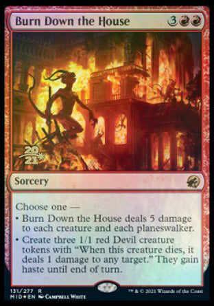 Burn Down the House [Innistrad: Midnight Hunt Prerelease Promos] | L.A. Mood Comics and Games