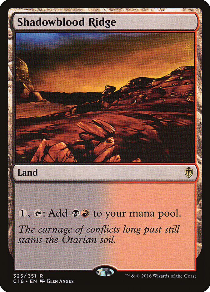 Shadowblood Ridge [Commander 2016] | L.A. Mood Comics and Games