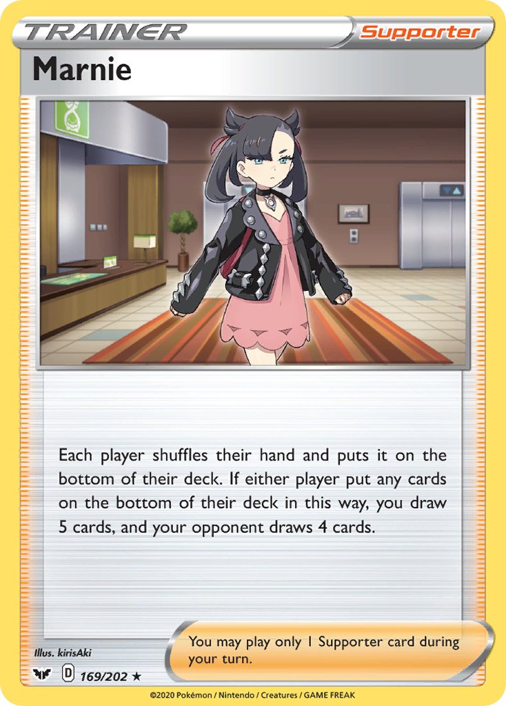 Marnie (169/202) (Theme Deck Exclusive) [Sword & Shield: Base Set] | L.A. Mood Comics and Games