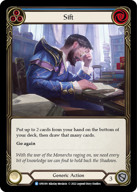 Sift (Blue) [UPR199] (Uprising)  Rainbow Foil | L.A. Mood Comics and Games