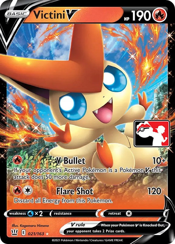 Victini V (021/163) [Prize Pack Series One] | L.A. Mood Comics and Games