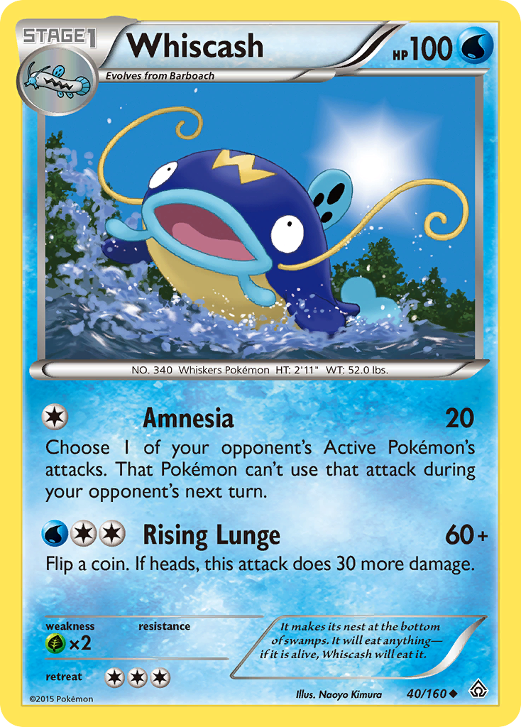 Whiscash (40/160) [XY: Primal Clash] | L.A. Mood Comics and Games