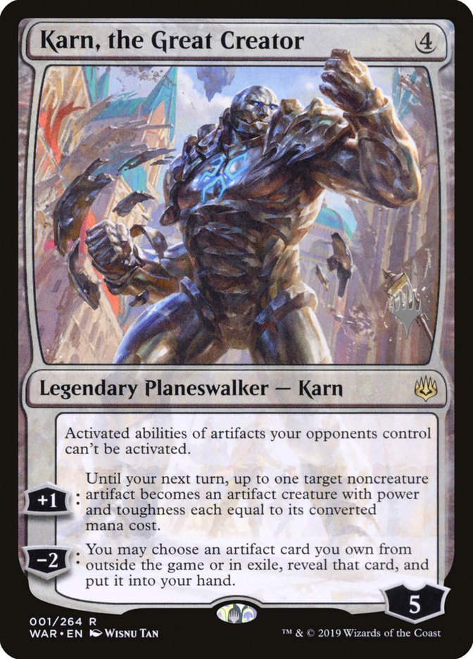 Karn, the Great Creator (Promo Pack) [War of the Spark Promos] | L.A. Mood Comics and Games