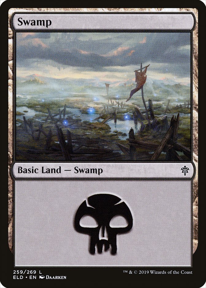 Swamp (259) [Throne of Eldraine] | L.A. Mood Comics and Games