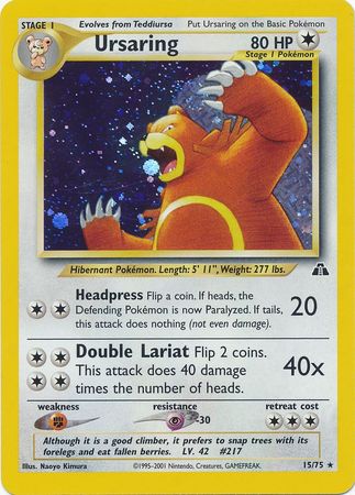 Ursaring (15/75) [Neo Discovery Unlimited] | L.A. Mood Comics and Games