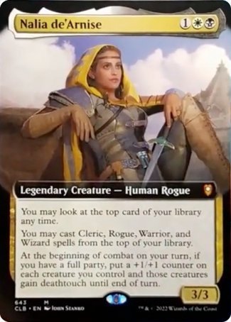 Nalia de'Arnise (Extended Art) [Commander Legends: Battle for Baldur's Gate] | L.A. Mood Comics and Games
