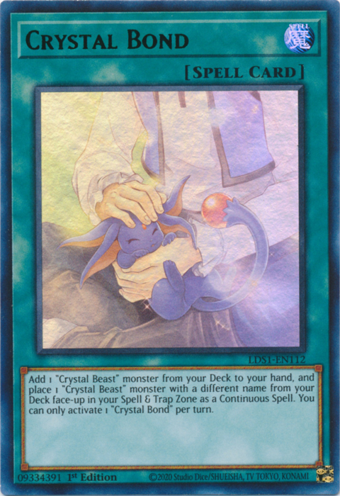 Crystal Bond (Purple) [LDS1-EN112] Ultra Rare | L.A. Mood Comics and Games