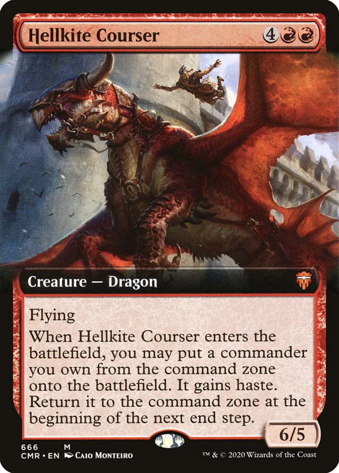 Hellkite Courser (Extended Art) [Commander Legends] | L.A. Mood Comics and Games