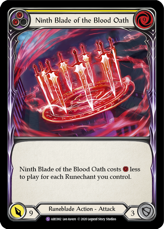 Ninth Blade of the Blood Oath [U-ARC082] (Arcane Rising Unlimited)  Unlimited Normal | L.A. Mood Comics and Games