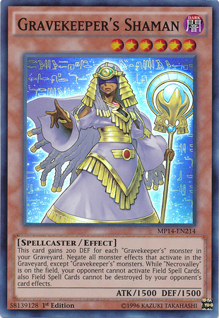 Gravekeeper's Shaman [MP14-EN214] Super Rare | L.A. Mood Comics and Games