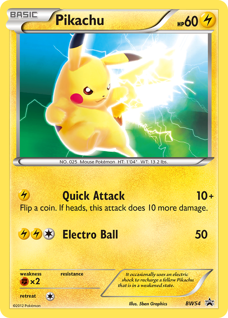 Pikachu (BW54) [Black & White: Black Star Promos] | L.A. Mood Comics and Games