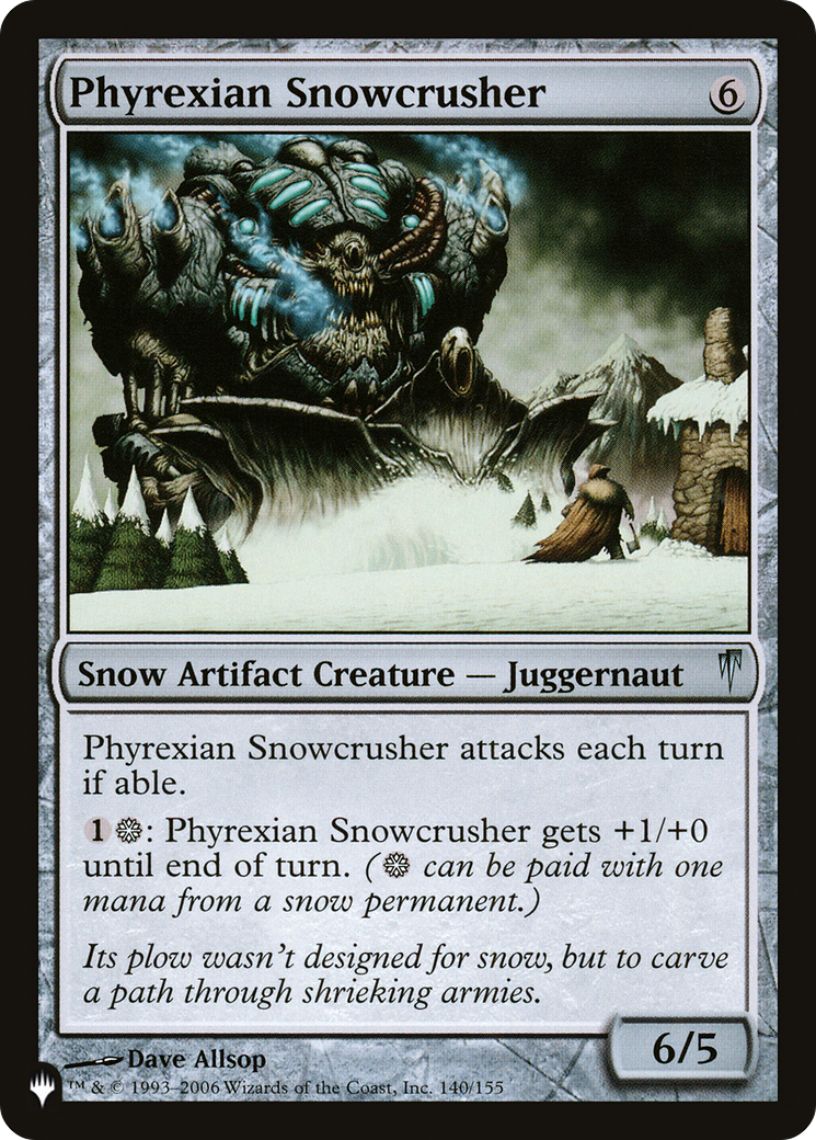 Phyrexian Snowcrusher [The List] | L.A. Mood Comics and Games