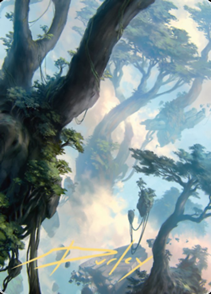 Forest 1 Art Card (Gold-Stamped Signature) [Zendikar Rising Art Series] | L.A. Mood Comics and Games