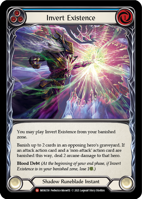 Invert Existence [MON158-RF] (Monarch)  1st Edition Rainbow Foil | L.A. Mood Comics and Games