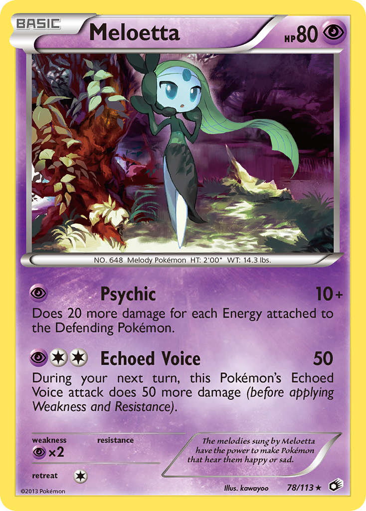 Meloetta (78/113) [Black & White: Legendary Treasures] | L.A. Mood Comics and Games