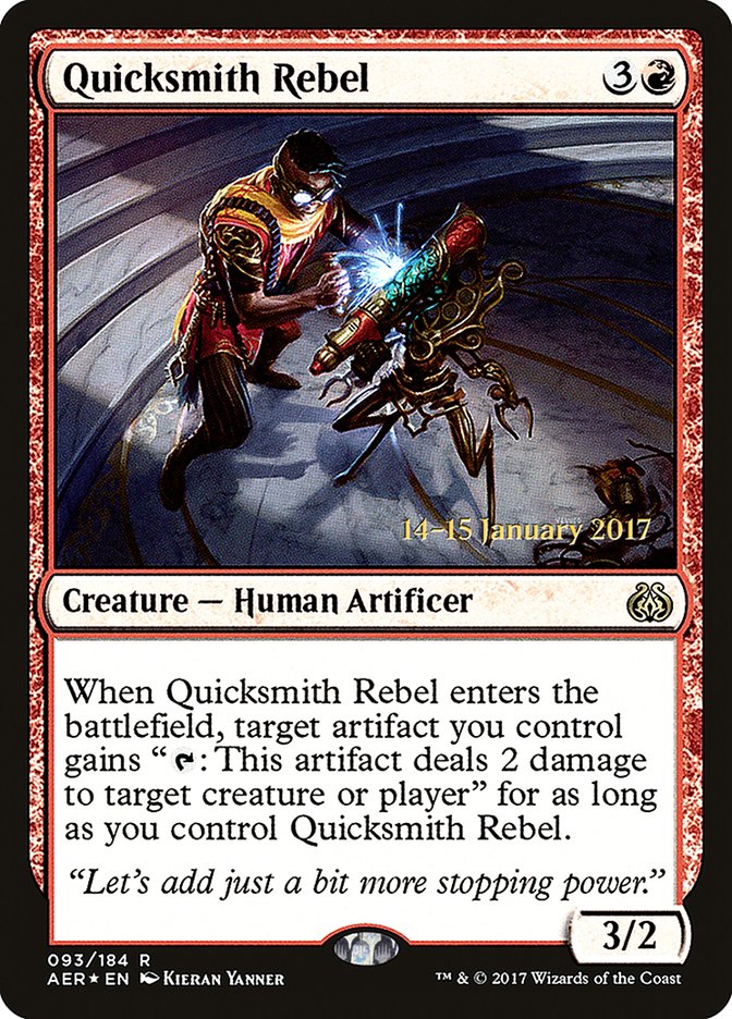 Quicksmith Rebel [Aether Revolt Prerelease Promos] | L.A. Mood Comics and Games