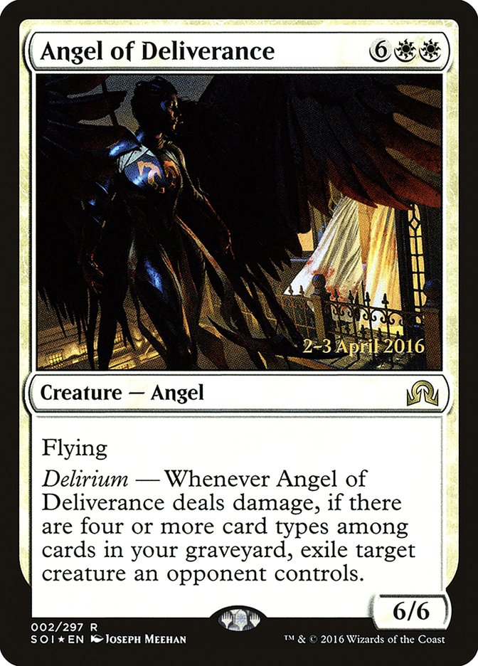 Angel of Deliverance [Shadows over Innistrad Prerelease Promos] | L.A. Mood Comics and Games