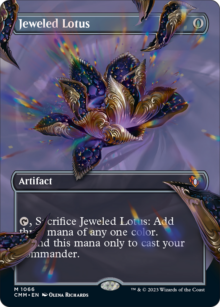 Jeweled Lotus (Borderless Textured Foil Frame Break) [Commander Masters] | L.A. Mood Comics and Games