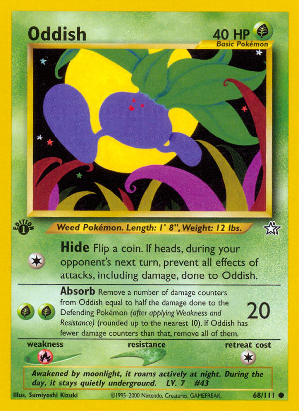 Oddish (68/111) [Neo Genesis 1st Edition] | L.A. Mood Comics and Games