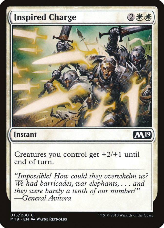 Inspired Charge [Core Set 2019] | L.A. Mood Comics and Games