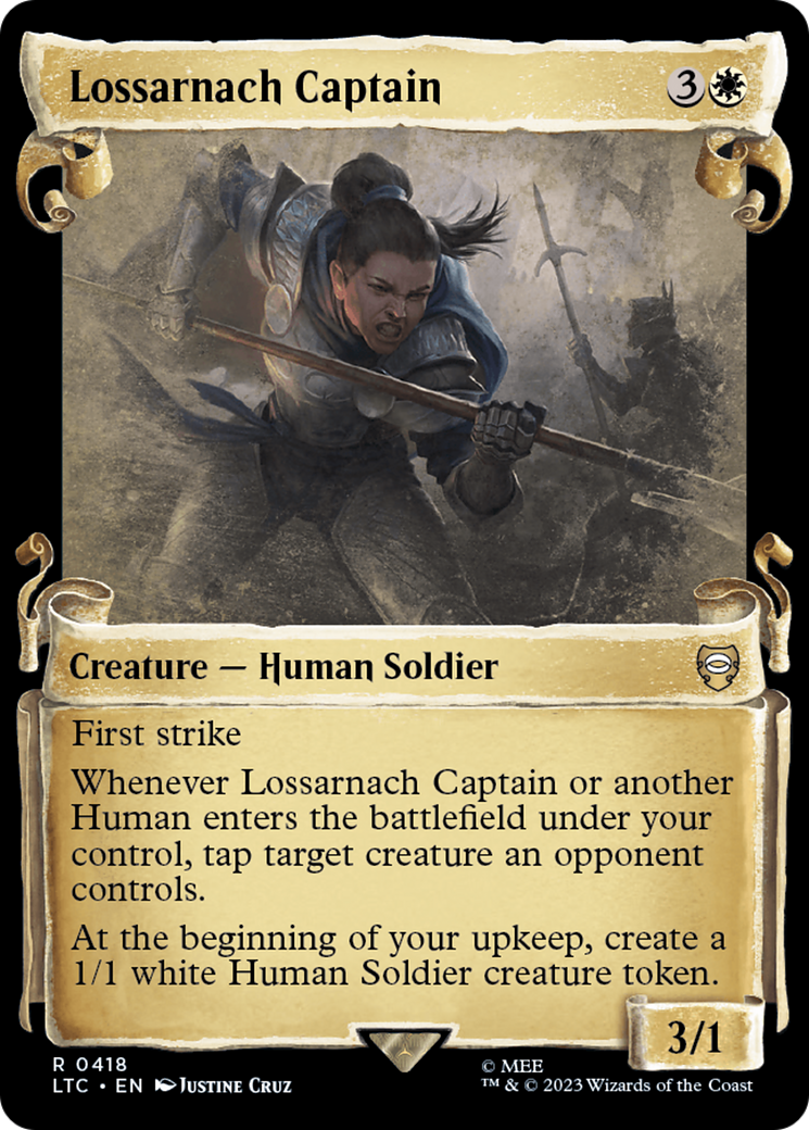 Lossarnach Captain [The Lord of the Rings: Tales of Middle-Earth Commander Showcase Scrolls] | L.A. Mood Comics and Games