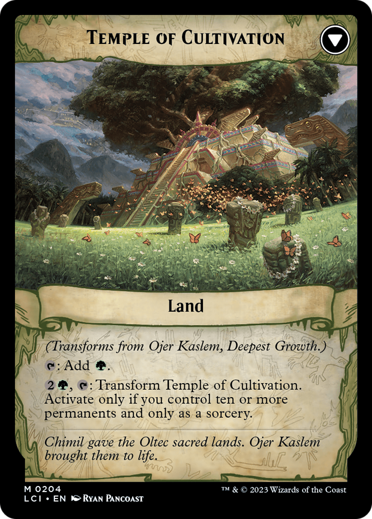 Ojer Kaslem, Deepest Growth // Temple of Cultivation [The Lost Caverns of Ixalan Prerelease Cards] | L.A. Mood Comics and Games