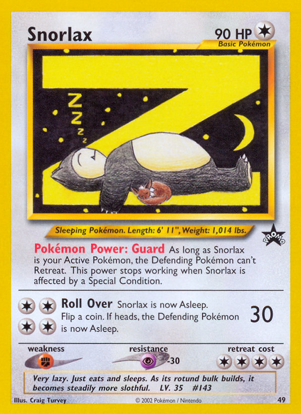 Snorlax (49) [Wizards of the Coast: Black Star Promos] | L.A. Mood Comics and Games