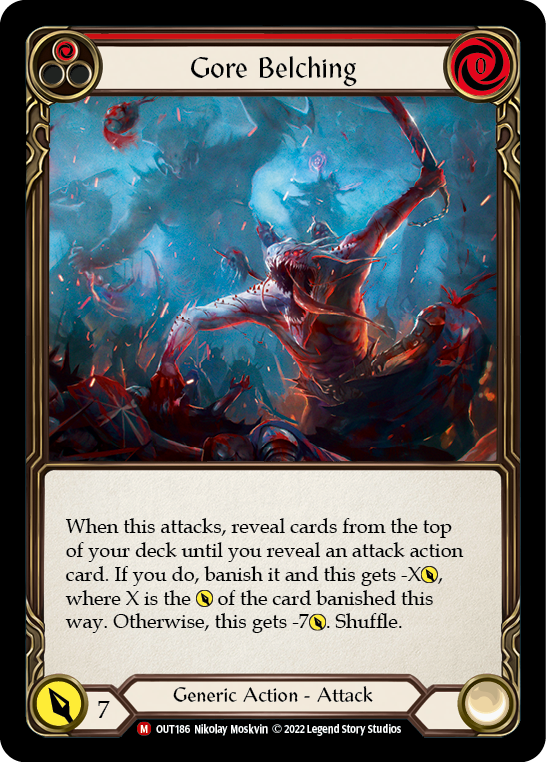 Gore Belching [OUT186] (Outsiders)  Rainbow Foil | L.A. Mood Comics and Games