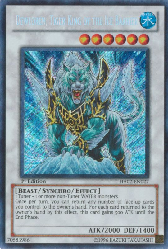 Dewloren, Tiger King of the Ice Barrier [HA02-EN027] Secret Rare | L.A. Mood Comics and Games