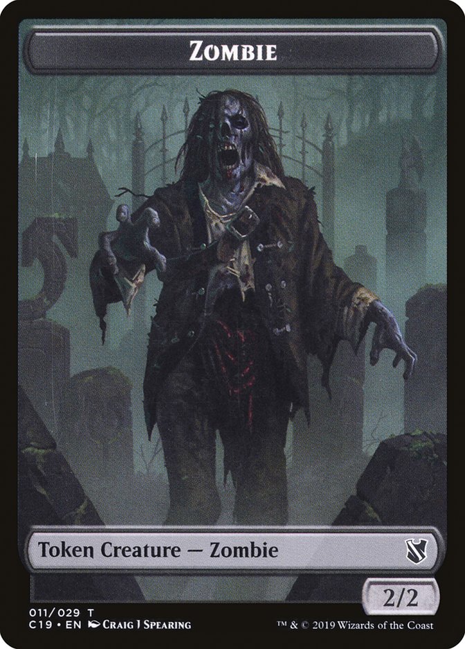 Zombie Token (011/029) [Commander 2019 Tokens] | L.A. Mood Comics and Games