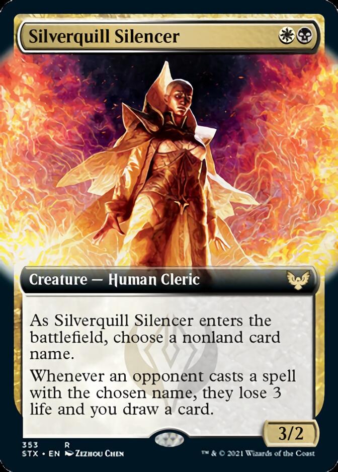 Silverquill Silencer (Extended Art) [Strixhaven: School of Mages] | L.A. Mood Comics and Games
