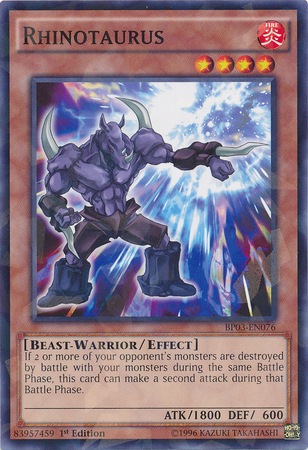 Rhinotaurus [BP03-EN076] Shatterfoil Rare | L.A. Mood Comics and Games