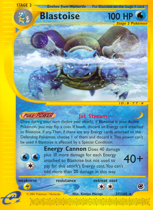 Blastoise (37/165) [Expedition: Base Set] | L.A. Mood Comics and Games