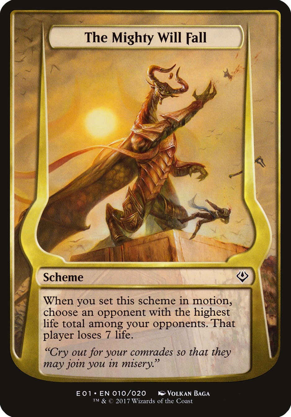 The Mighty Will Fall (Schemes) [Archenemy: Nicol Bolas Schemes] | L.A. Mood Comics and Games