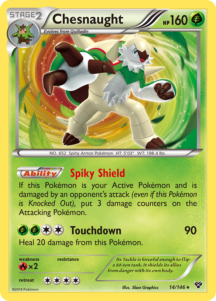 Chesnaught (14/146) [XY: Base Set] | L.A. Mood Comics and Games