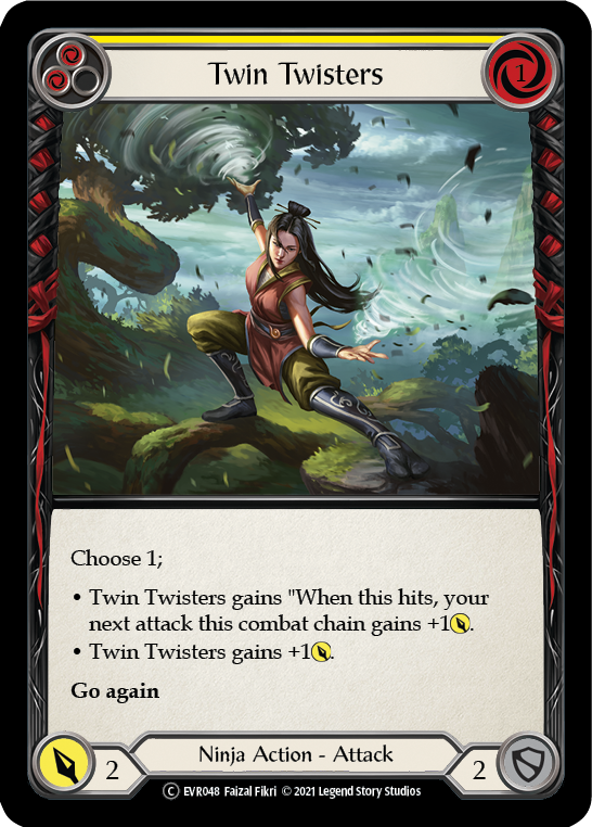 Twin Twisters (Yellow) [EVR048] (Everfest)  1st Edition Normal | L.A. Mood Comics and Games