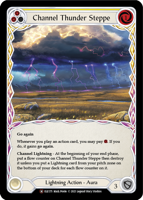 Channel Thunder Steppe [U-ELE175] (Tales of Aria Unlimited)  Unlimited Rainbow Foil | L.A. Mood Comics and Games