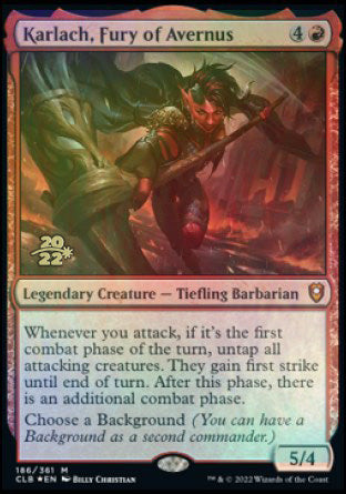 Karlach, Fury of Avernus [Commander Legends: Battle for Baldur's Gate Prerelease Promos] | L.A. Mood Comics and Games