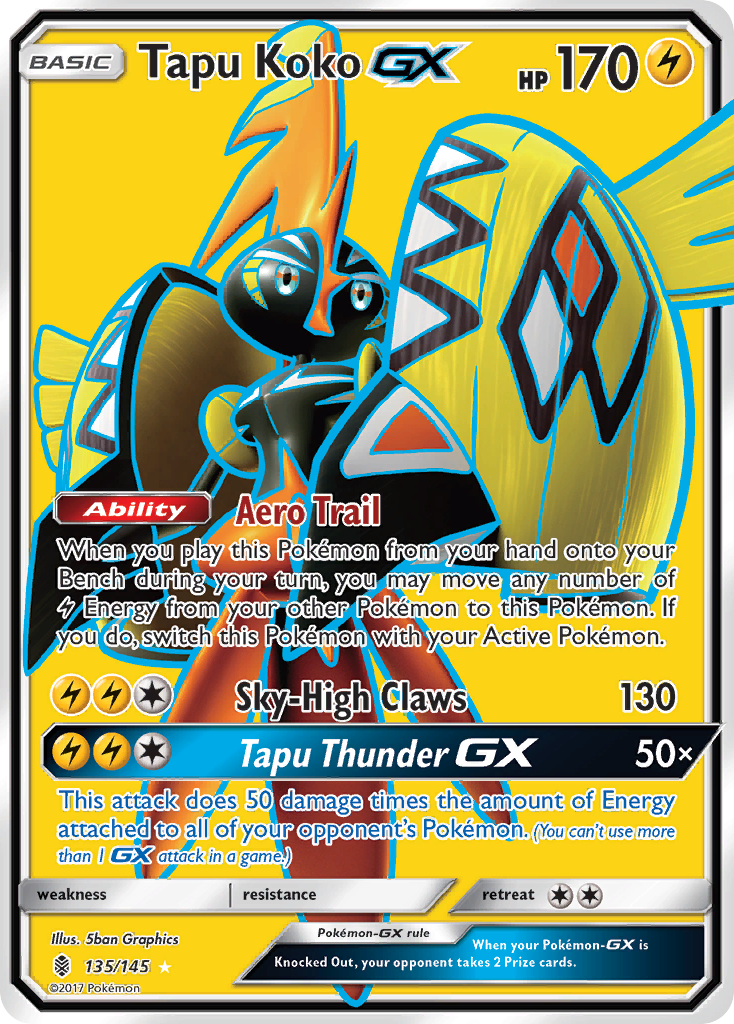 Tapu Koko GX (135/145) [Sun & Moon: Guardians Rising] | L.A. Mood Comics and Games