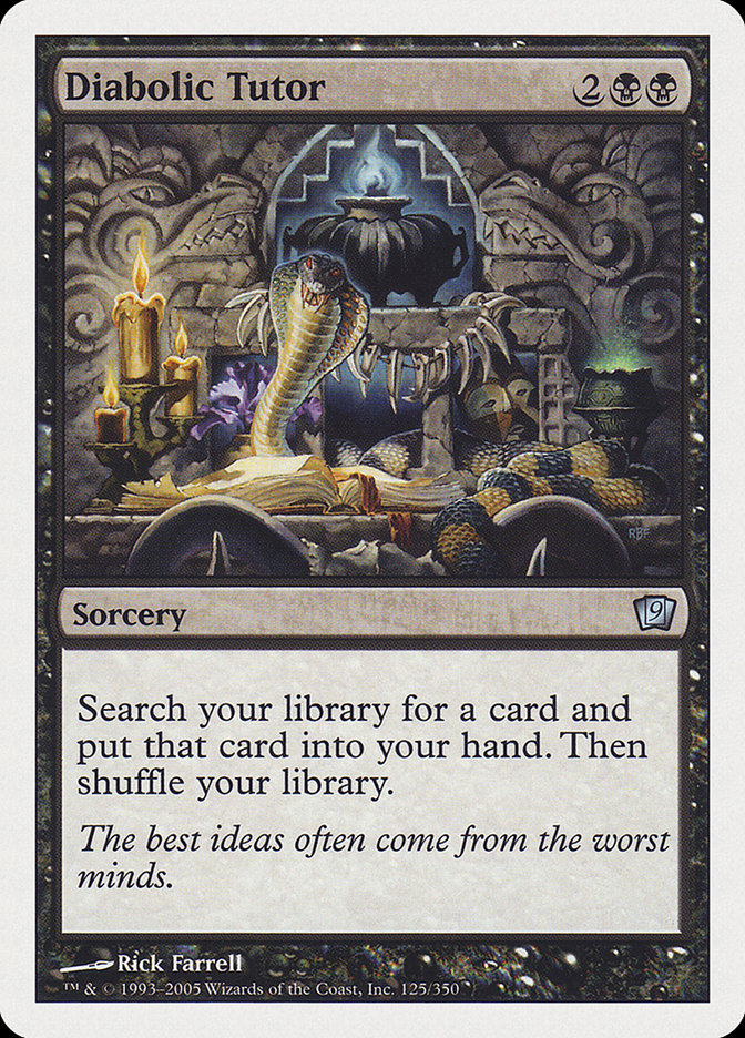 Diabolic Tutor [Ninth Edition] | L.A. Mood Comics and Games