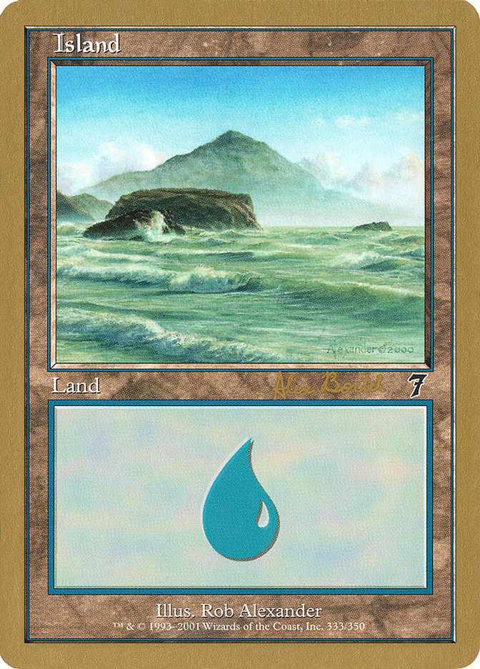 Island (ab333) (Alex Borteh) [World Championship Decks 2001] | L.A. Mood Comics and Games