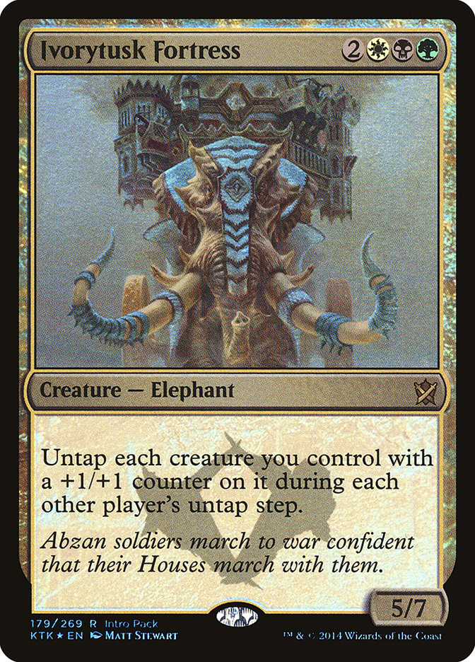 Ivorytusk Fortress (Intro Pack) [Khans of Tarkir Promos] | L.A. Mood Comics and Games