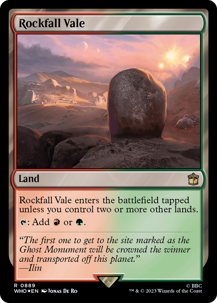 Rockfall Vale (Surge Foil) [Doctor Who] | L.A. Mood Comics and Games
