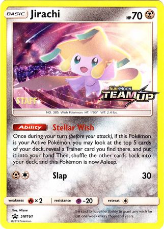 Jirachi (SM161) (Staff) [Sun & Moon: Black Star Promos] | L.A. Mood Comics and Games