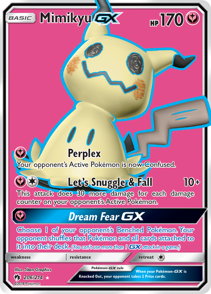 Mimikyu GX (206/214) [Sun & Moon: Lost Thunder] | L.A. Mood Comics and Games