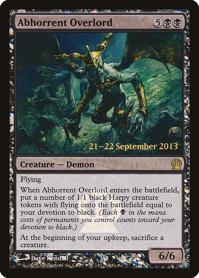 Abhorrent Overlord [Theros Prerelease Promos] | L.A. Mood Comics and Games