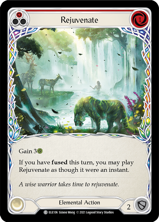 Rejuvenate (Red) [ELE106] (Tales of Aria)  1st Edition Rainbow Foil | L.A. Mood Comics and Games