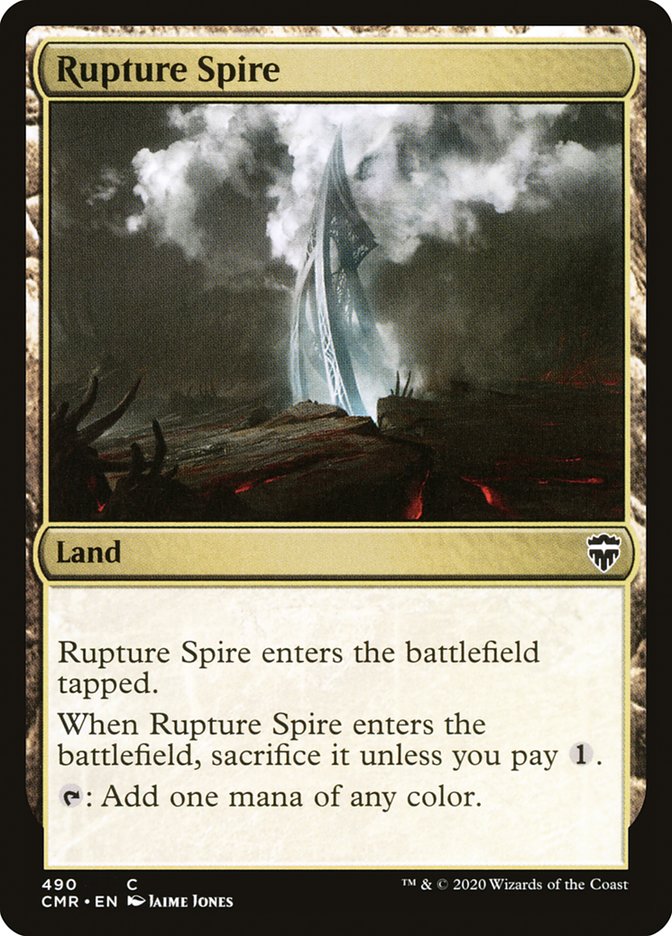 Rupture Spire (490) [Commander Legends] | L.A. Mood Comics and Games